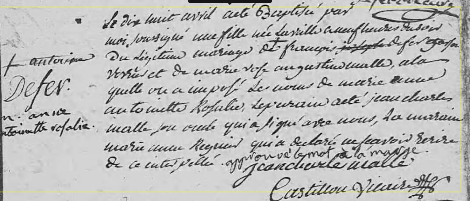 Naissance 1784