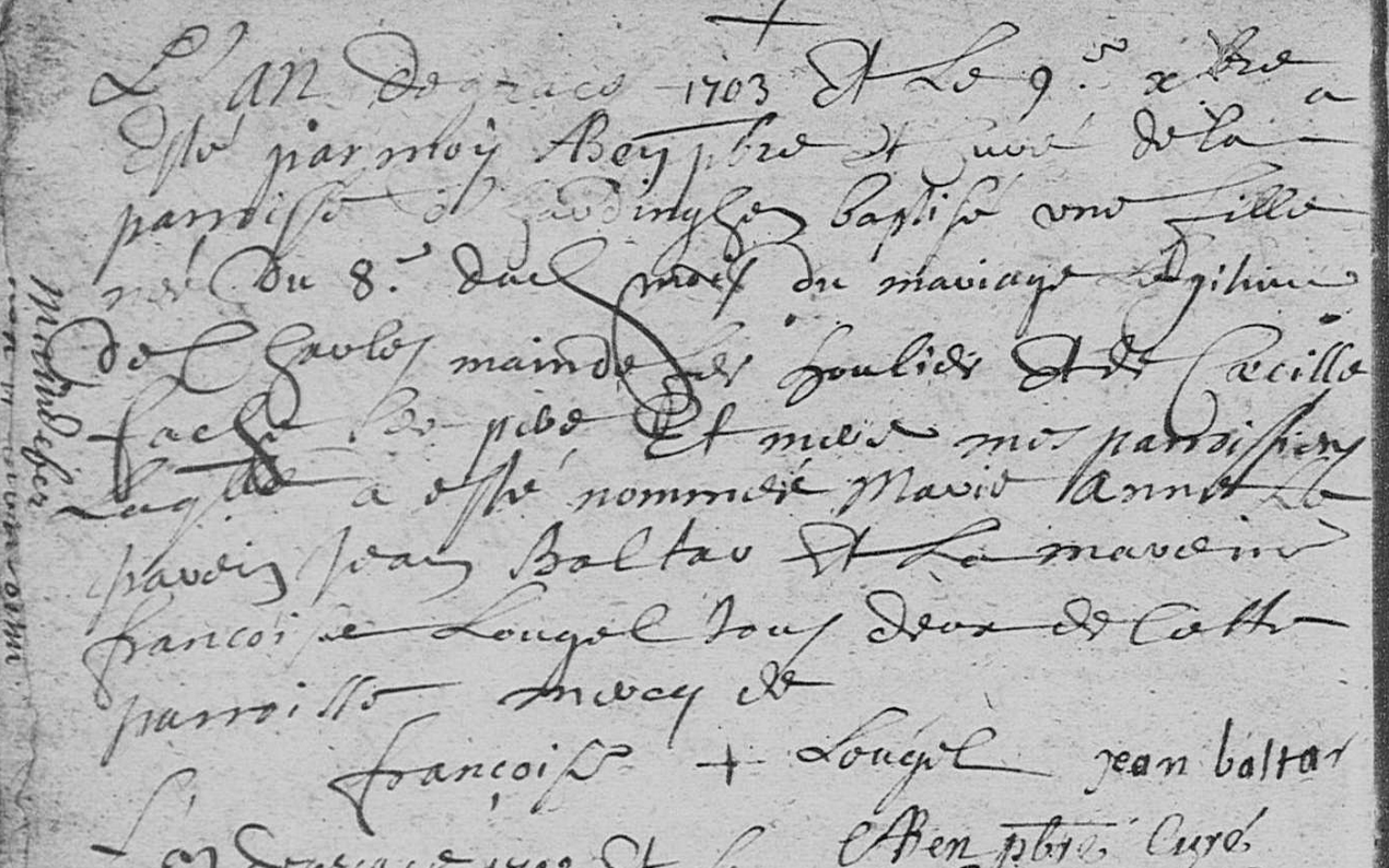 Naissance 1703
