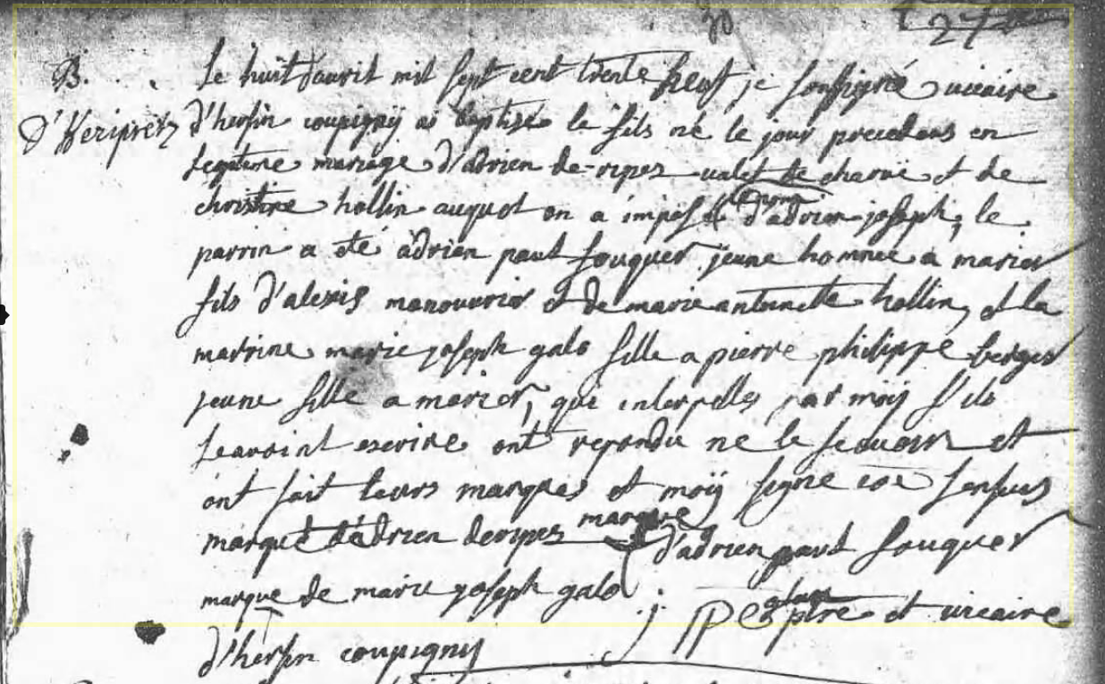 Naissance 1708