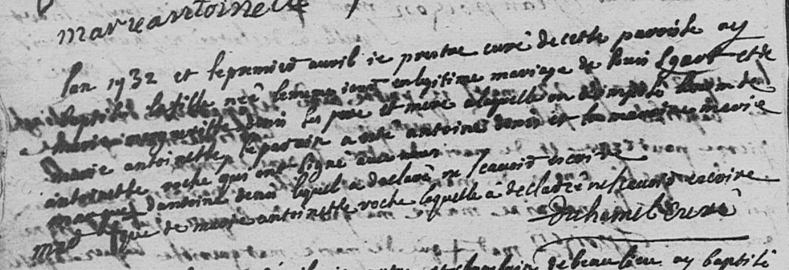 Naissance 1732