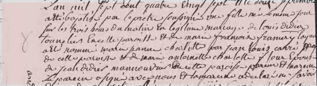 Naissance 1787