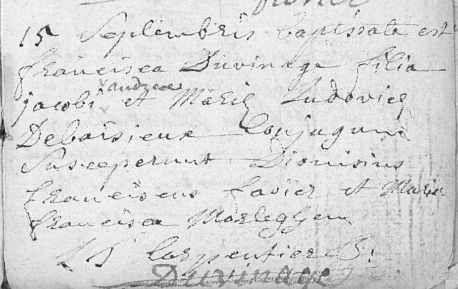 Naissance 1734