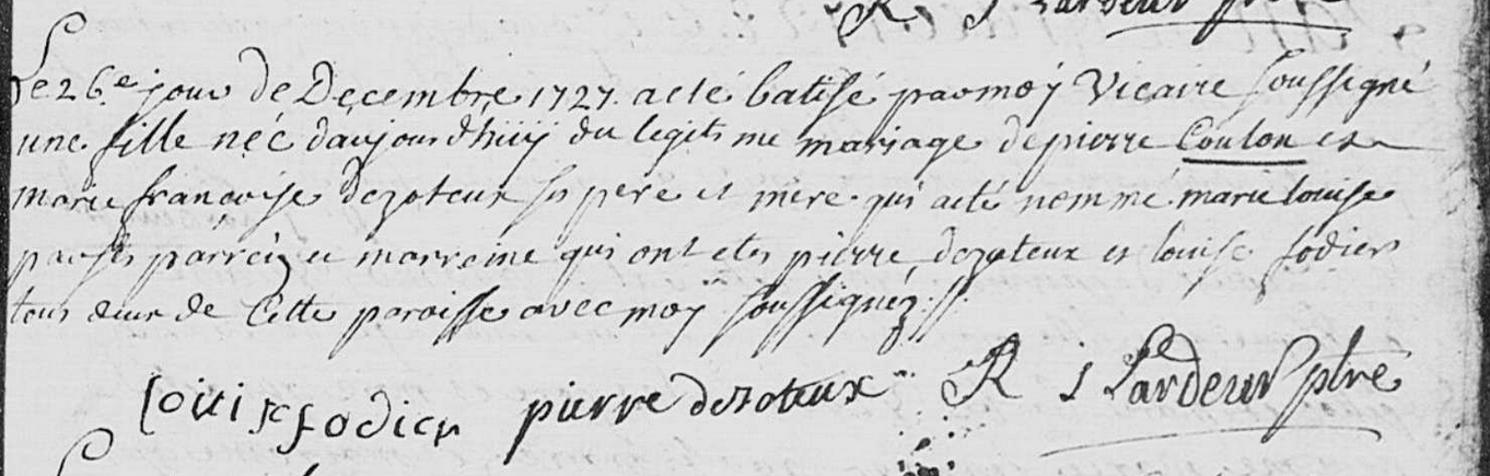 Naissance 1727