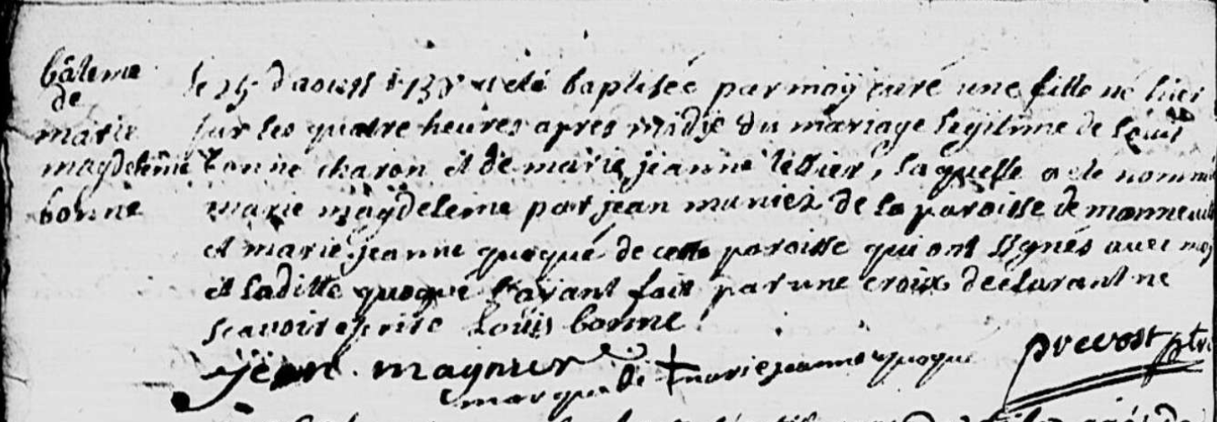 Naissance 1738
