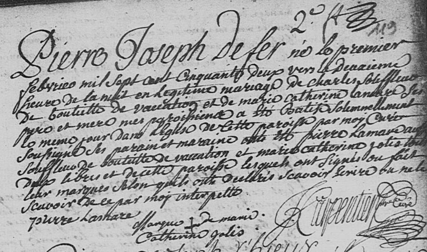 Naissance 1752
