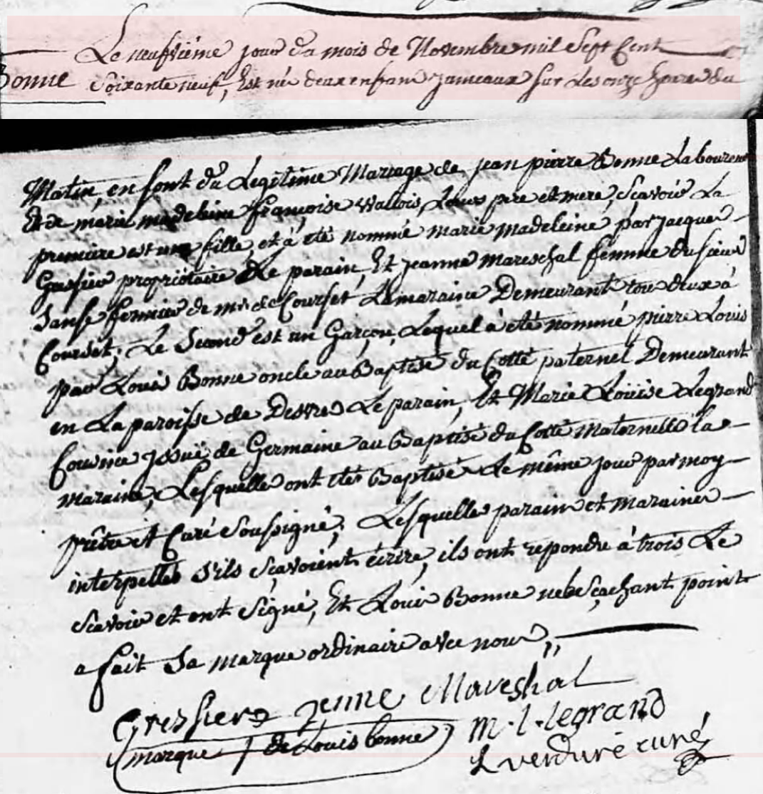 Naissance 1769
